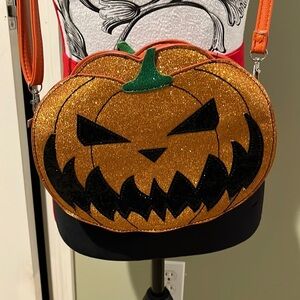 Sleepyville Critters Glitter Jack O’Lantern bag